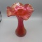 Posinger hand blown red Stretch vase-9