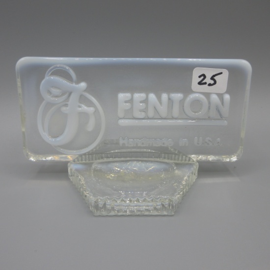 Fenton French opal rectangular logo