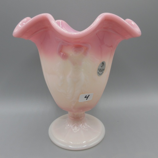 Fenton rosalene Dancing Ladies vase-6.5"