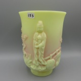 Fenton burmese Empress vase-7.5