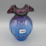Fenton mulberry vase-5.5