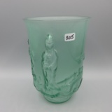 Fenton Green Empress Vase 8