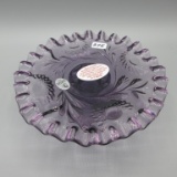 Fenton purple mini cake plate-6.5