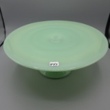 Mosser (Fenton mold_ jade Hobnail cake stand- 12