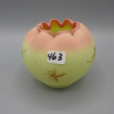 Fenton Maple Leaf rose bowl-4