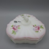 Fenton HP Heart covered candy box