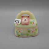 Fenton burmese HP trinket box