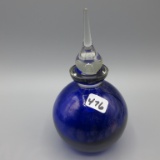 Art Glass cobalt perfume