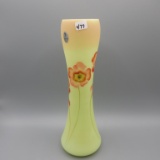 Fenton burmese HP vase-11