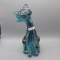 Fenton Green Iridized Alley Cat