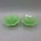 Fenton Jade Candle Holders