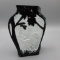 Chris Carpenter Pilgrim Cameo Glass 5.5 Illusion vase, 