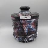 Fenton Purple Slag G&C Tobacco Jar