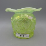 Fenton VAseline Opal Frolicking Bears Spitoon