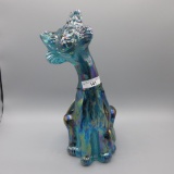 Fenton Green Iridized Alley Cat