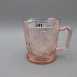 Imperial Pink Iridized Singing Birds Mug