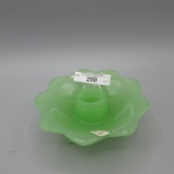 Fenton Jade single candleholder