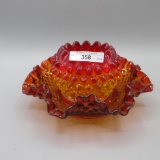 LGWright Amberina Rosebowl and Fenton 7