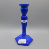 Fenton Periwinkle Candlestick