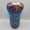 Imperial Elec Purple Scroll and Flower Panels Vase. Would be very hard to f