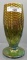 Northwood Sapphire Corn Vase. Extremely Rare! Provenance: The Dick and Sher