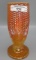 Northwood Marigold Corn Vase with Bright and Brilliant Irid.