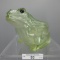 Flint Glass Co. Frog Candy Continer - Ice Green