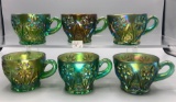 (6) Imperial Emerald Green 474 Punch Cups If you have the bowl, this will m