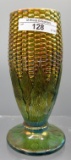 Northwood Sapphire Corn Vase. Extremely Rare! Provenance: The Dick and Sher