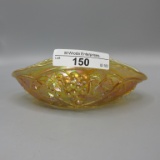 US Glass Plam Beach Honey Amber Banana Boat . Small Whimsey from Berry Bowl
