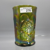 Northwood Green Dandelion Tumbler - Very Pretty