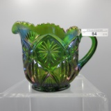 Millersburg emerald green Country Kitchen creamer. this is just a WOW!