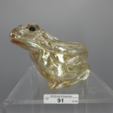 Flint Glass Co. Frog Candy Continer - Pastel Marigold
