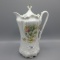 RS Prussia floral chocolate pot w/wild rose decor