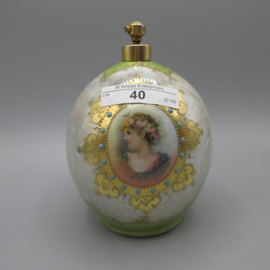 Royal Windsor Portrait & enameled perfume bottle