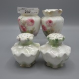 2 sets RS Prussia floral salt & peppers