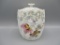 EArly Years covered cracker jar w/ all over stippling and carnations. MAtch