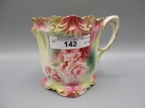 RS Prussia fleur de lys mold floral shaving mug