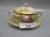 RS GErmany floral mustard pot