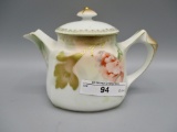 RS Prussia satin floral syrup pitcher