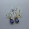 Sterling and Tanzanite earring set