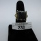 10K Gold Ring w/ Smokey Quartz Size ( 11KT)