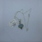 925 Sterling Necklace w/ large opal. Chain apprx 24