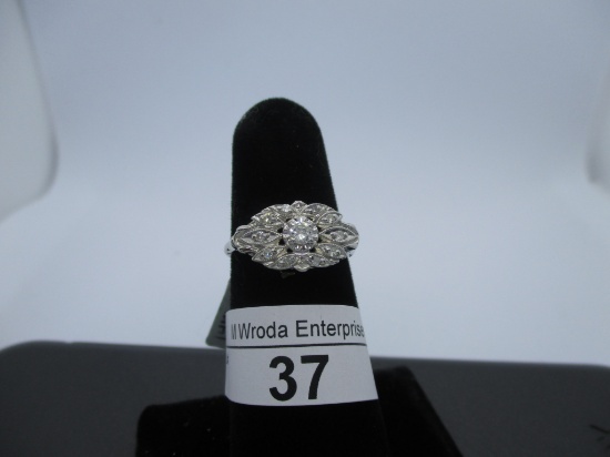 Ring-14K diamond, size 6