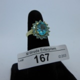 14K Gold Ring w/ Apatite size 7