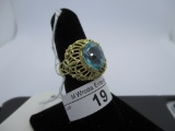 Ring-10K Topaz, size 7.25