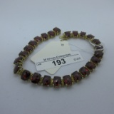 Sterling Bracelet w/ Gem Stones