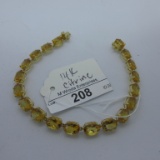 14K Gold bracelet w/ Citrine