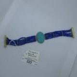Turquoise Scarb & Lapis bracelet