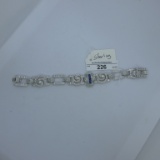 Sterling bracelet w Sapphire in middle